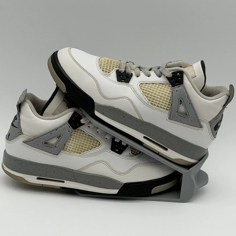 Jordan 4 Retro OG White Cement GS 2016 836016-192 6.5Y/8W Nike Air AUTHENTICATED